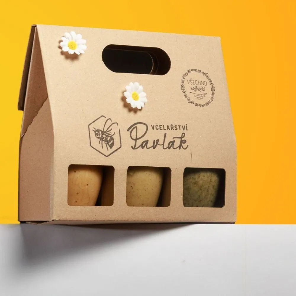 Dárková sada medů 3 ks × 250 g