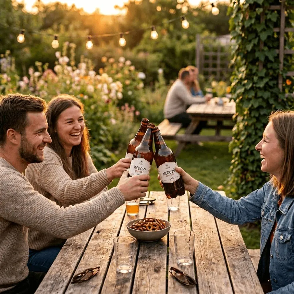 Medové pivo speciál 13° (1 L) — náhled 4