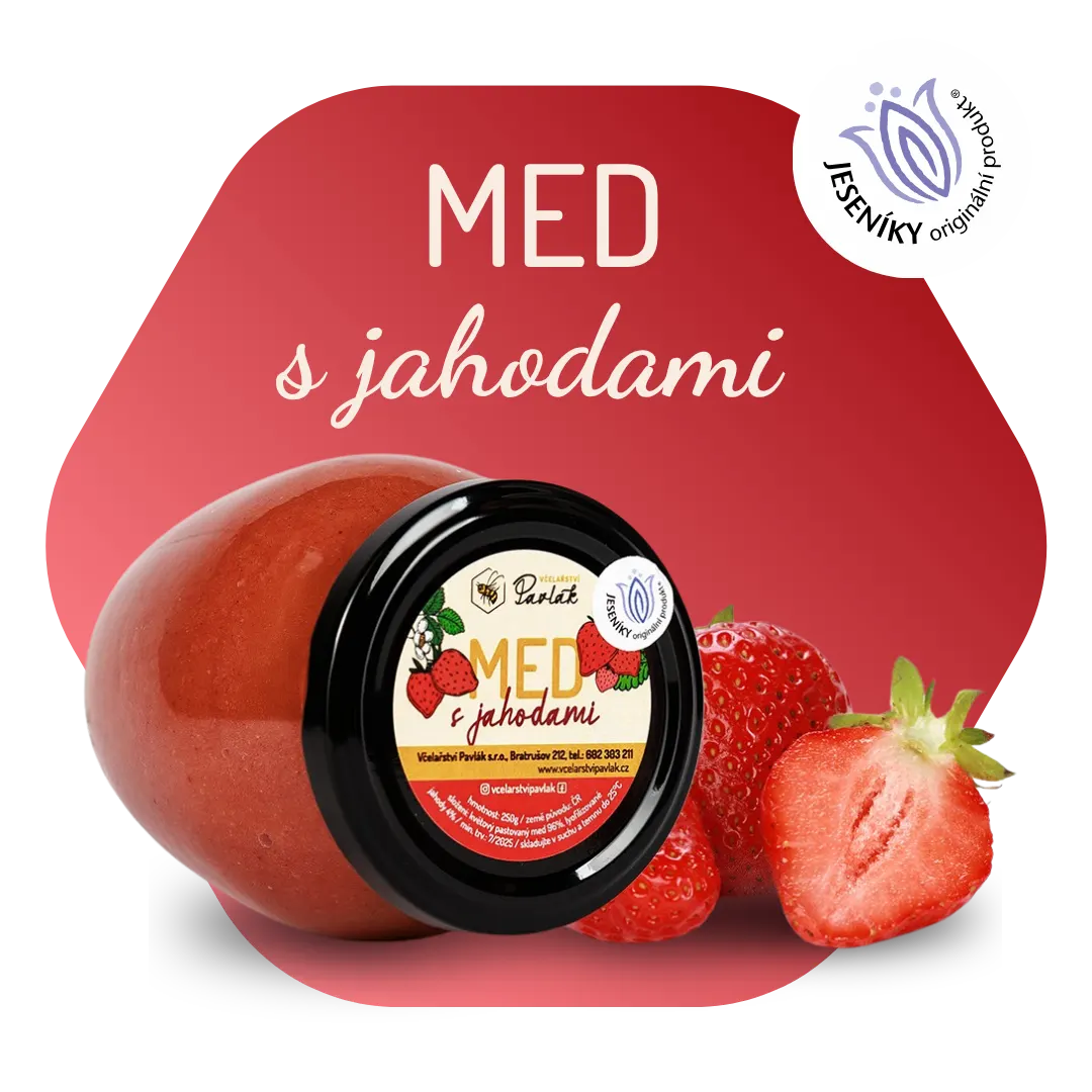 Med s jahodami