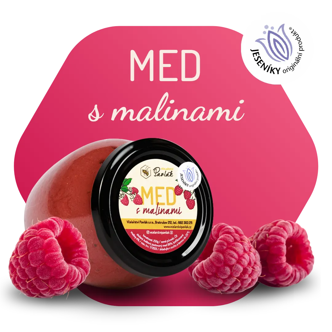 Med s malinami