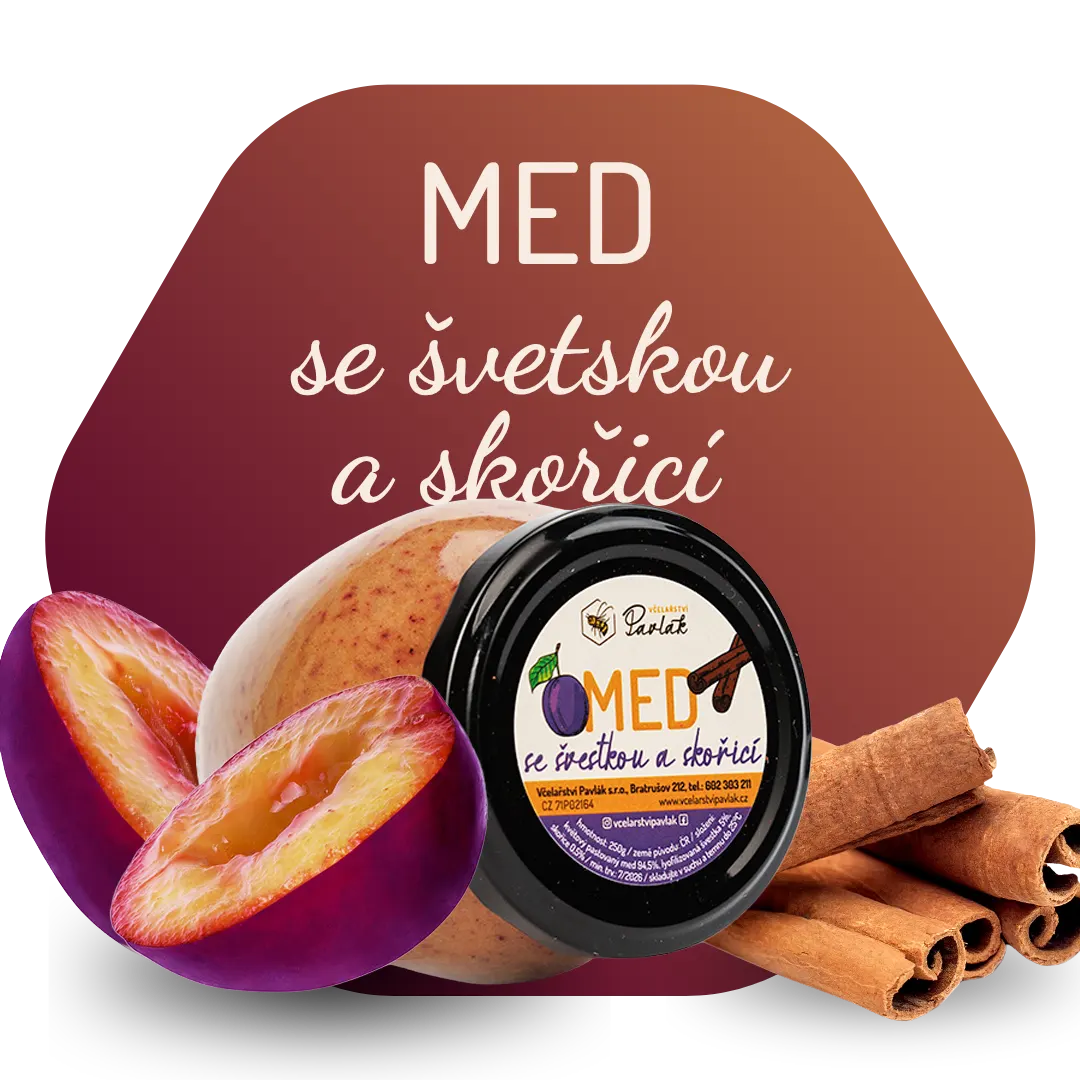 Med se švestkou a skořicí